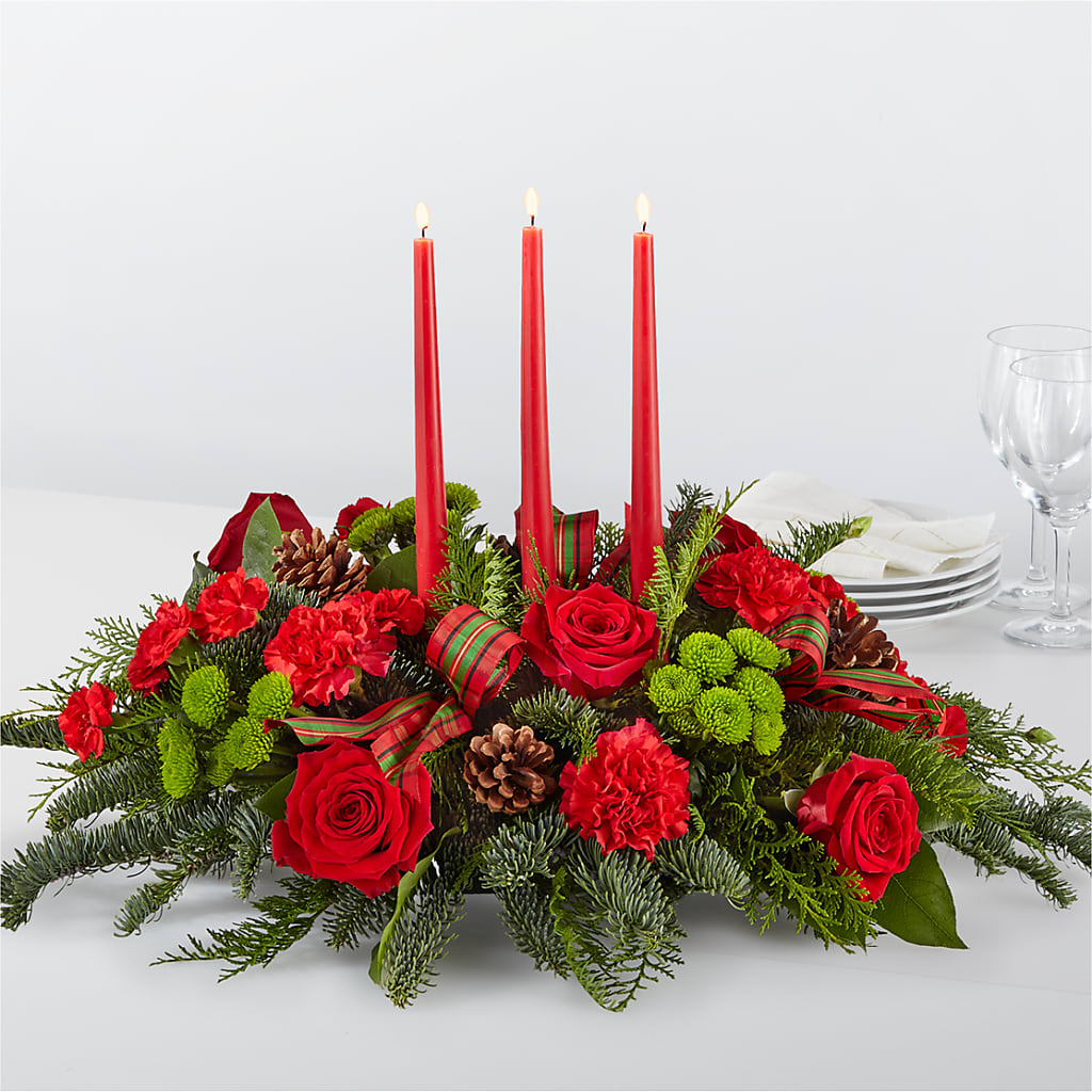 By the Candlelight Centerpiece – Guru Flowers, Port Saint Lucie FL