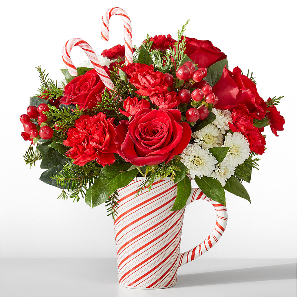 Peppermint Swirl Mug – Guru Flowers, Port Saint Lucie FL