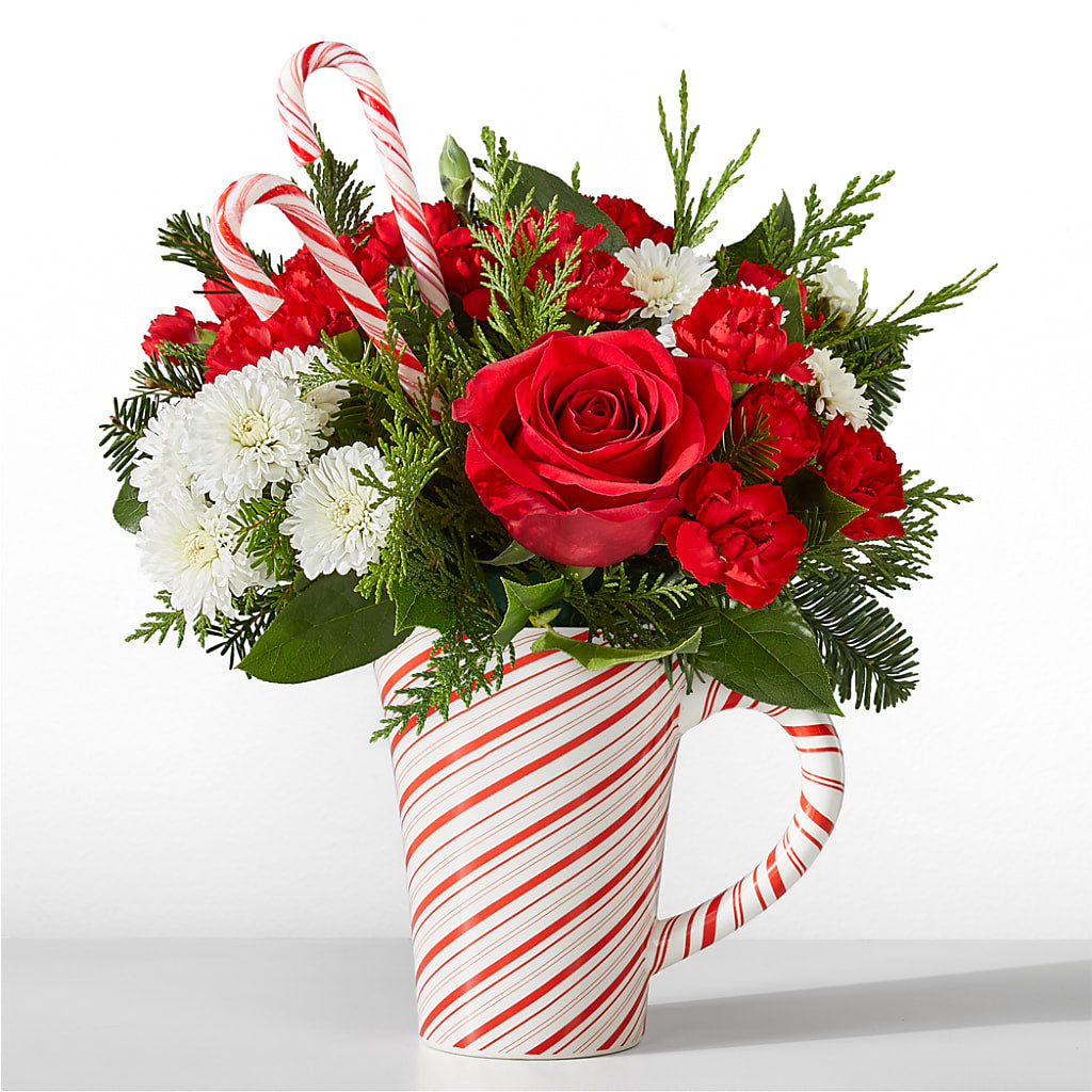 Peppermint Swirl Mug – Guru Flowers, Port Saint Lucie FL