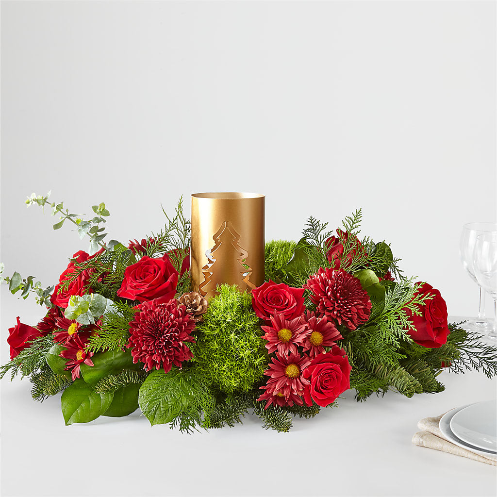 Toast the Season Centerpiece – Guru Flowers, Port Saint Lucie FL