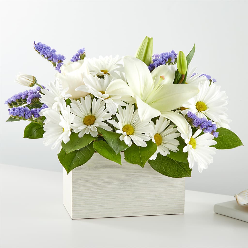 Beyond Blue Box Bouquet – Guru Flowers, Port Saint Lucie FL