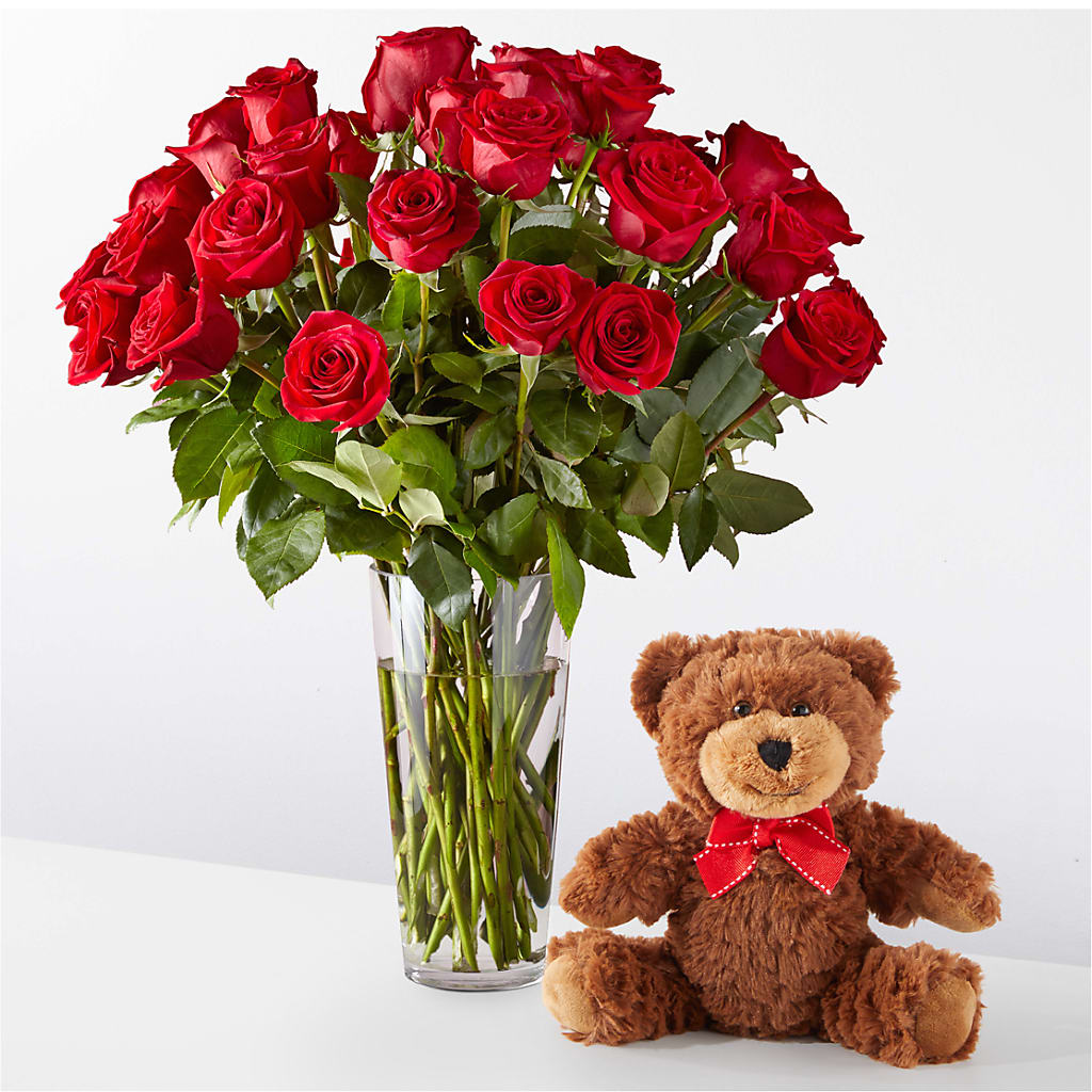 Romantic Long Stem Red Rose Bouquet Bundles – Guru Flowers, Port Saint Lucie FL