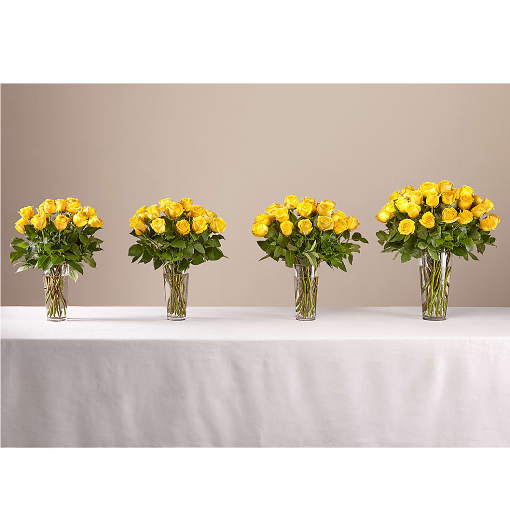 Long Stem Yellow Rose Bouquet – Guru Flowers, Port Saint Lucie FL