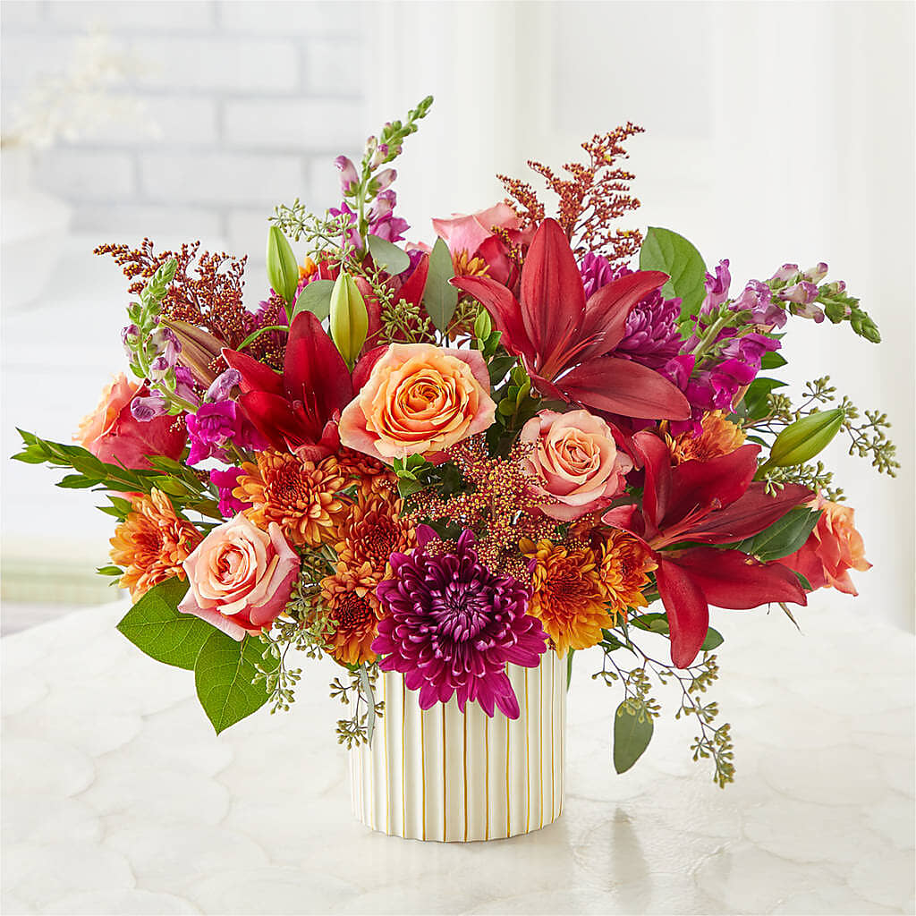 Burgundy Landscape Bouquet – Guru Flowers, Port Saint Lucie FL