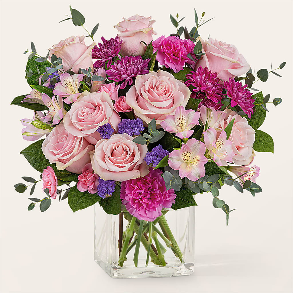Rosy Radiance Bouquet – Guru Flowers, Port Saint Lucie FL
