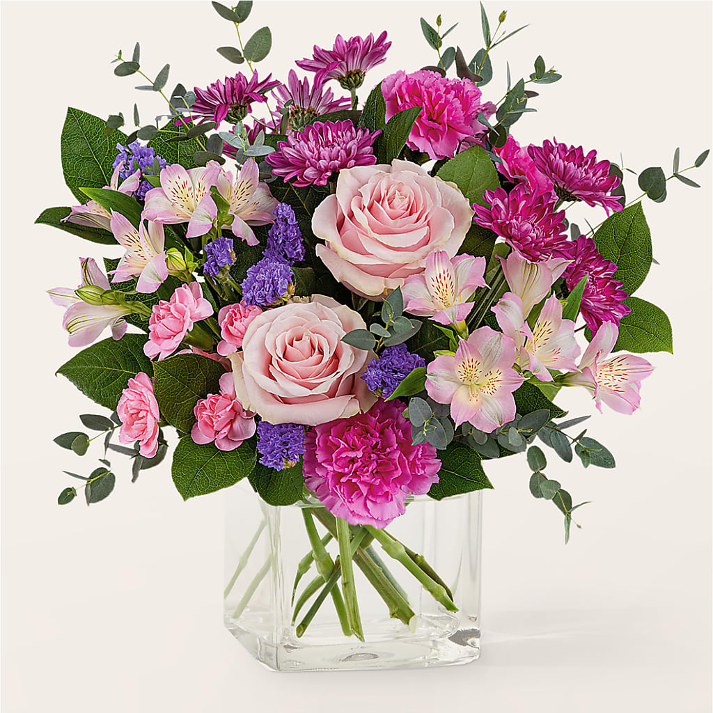 Rosy Radiance Bouquet – Guru Flowers, Port Saint Lucie FL