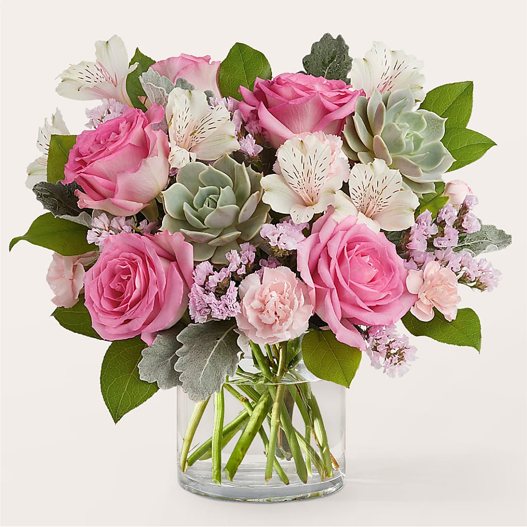 Dusty Rose Bouquet – Guru Flowers, Port Saint Lucie FL