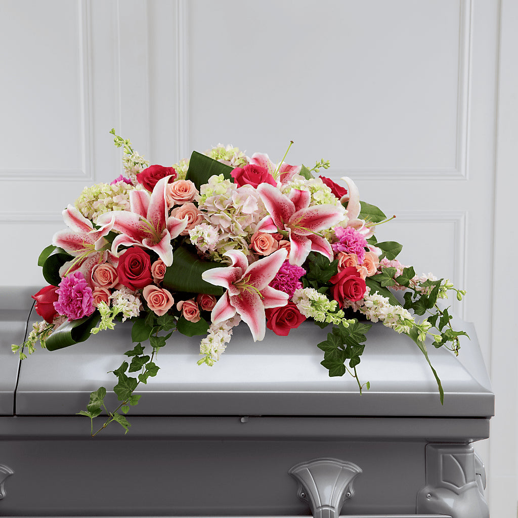 Splendid Grace Casket Spray – Guru Flowers, Port Saint Lucie FL
