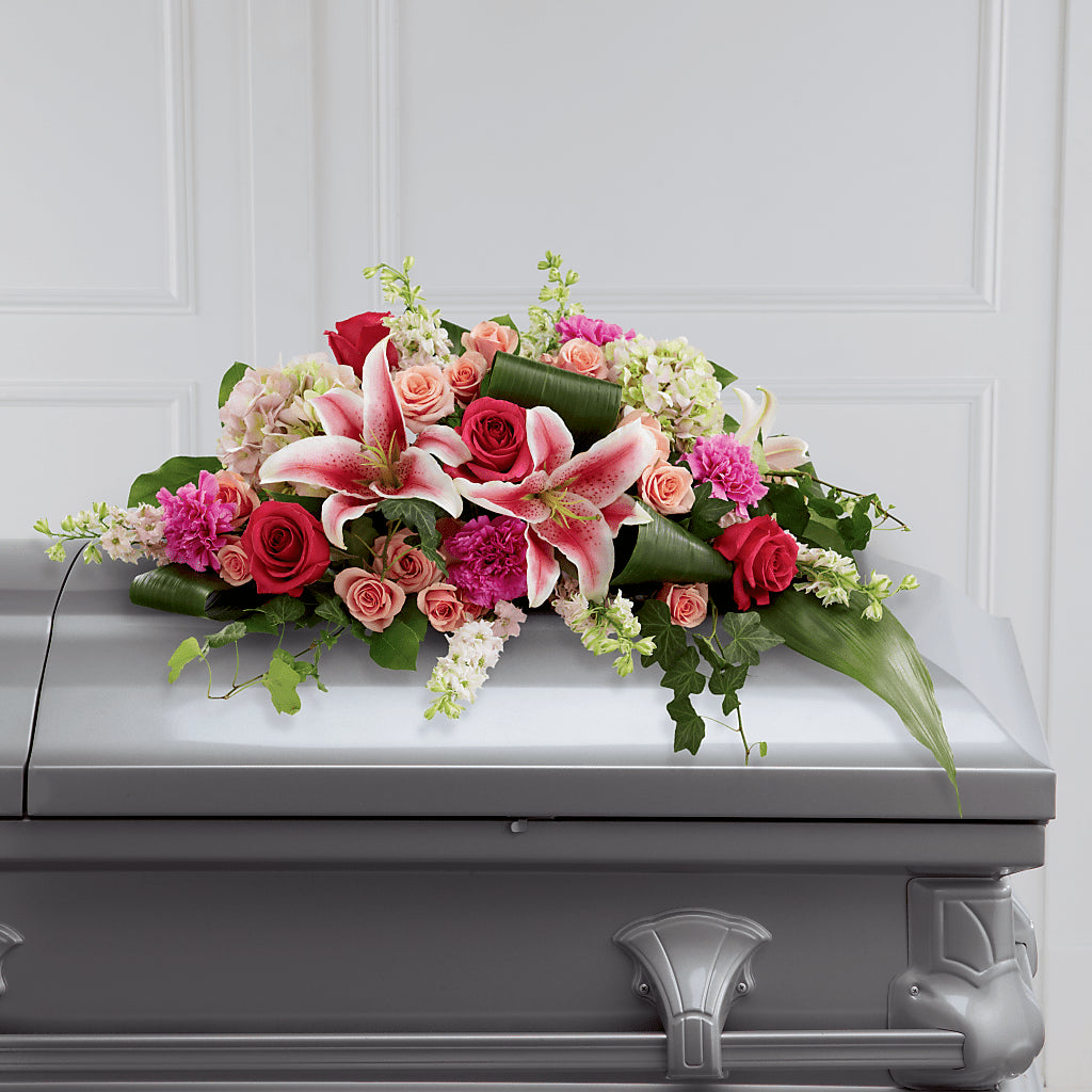 Splendid Grace Casket Spray – Guru Flowers, Port Saint Lucie FL