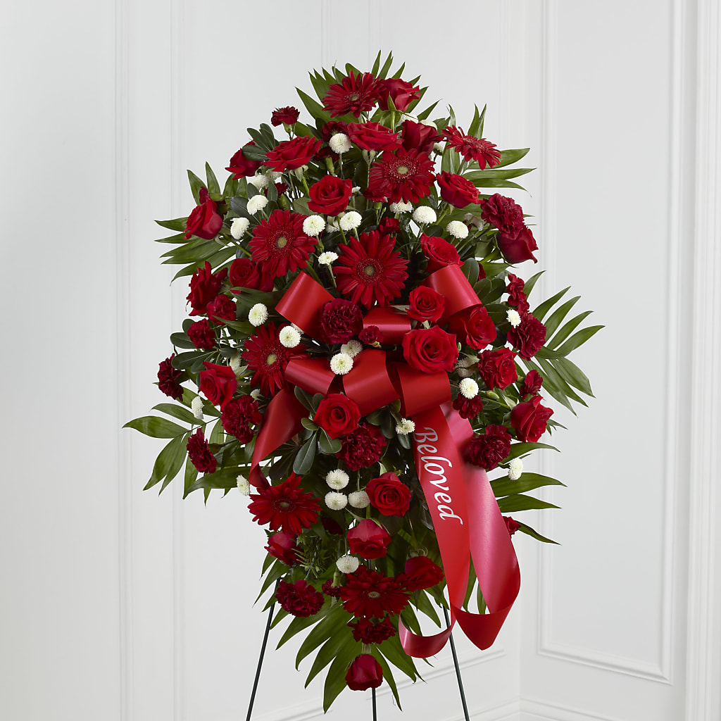 Treasured Memories Standing Spray – Guru Flowers, Port Saint Lucie FL