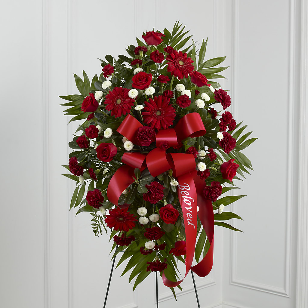 Treasured Memories Standing Spray – Guru Flowers, Port Saint Lucie FL