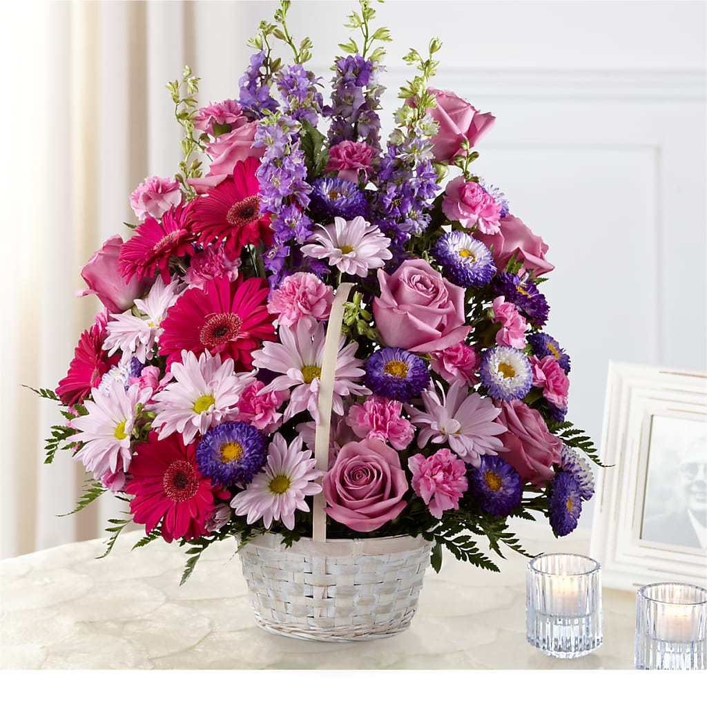 Pastel Peace Basket – Guru Flowers, Port Saint Lucie FL