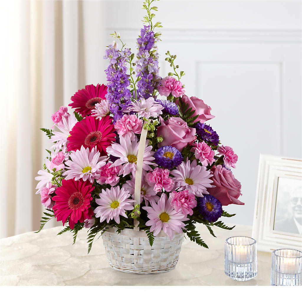 Pastel Peace Basket – Guru Flowers, Port Saint Lucie FL