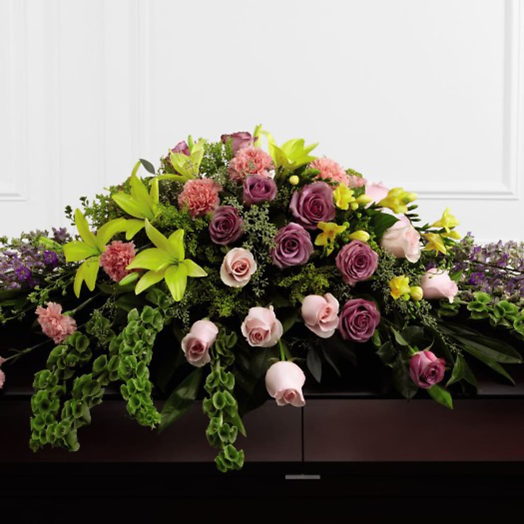 Forever Beloved Casket Spray – Guru Flowers, Port Saint Lucie FL