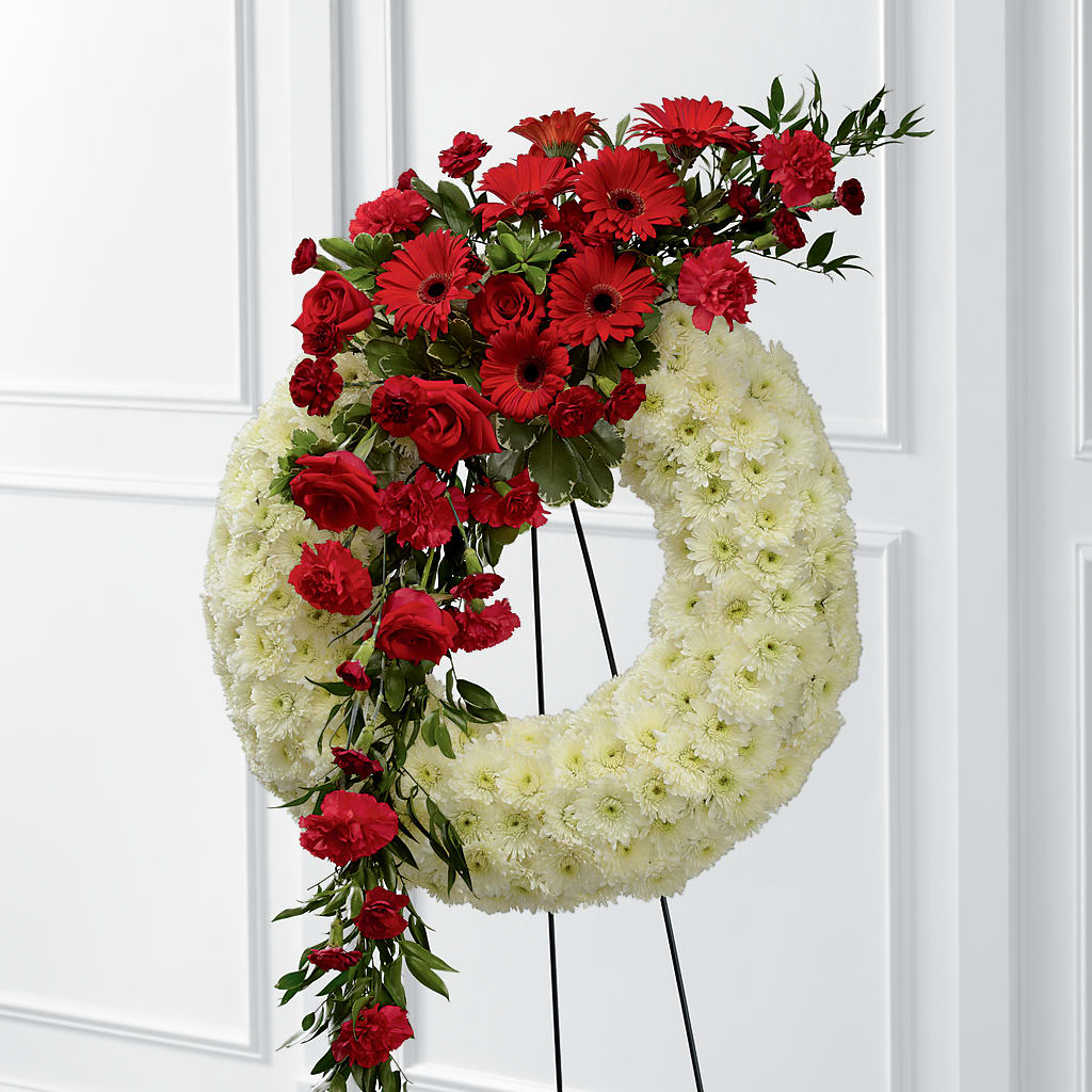 Graceful Tribute Wreath – Guru Flowers, Port Saint Lucie FL