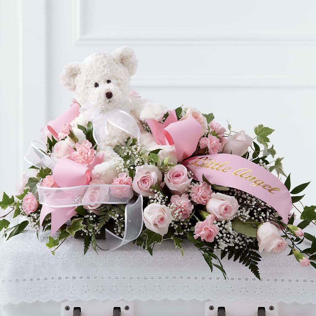 Touch of Sympathy Casket Spray – Guru Flowers, Port Saint Lucie FL