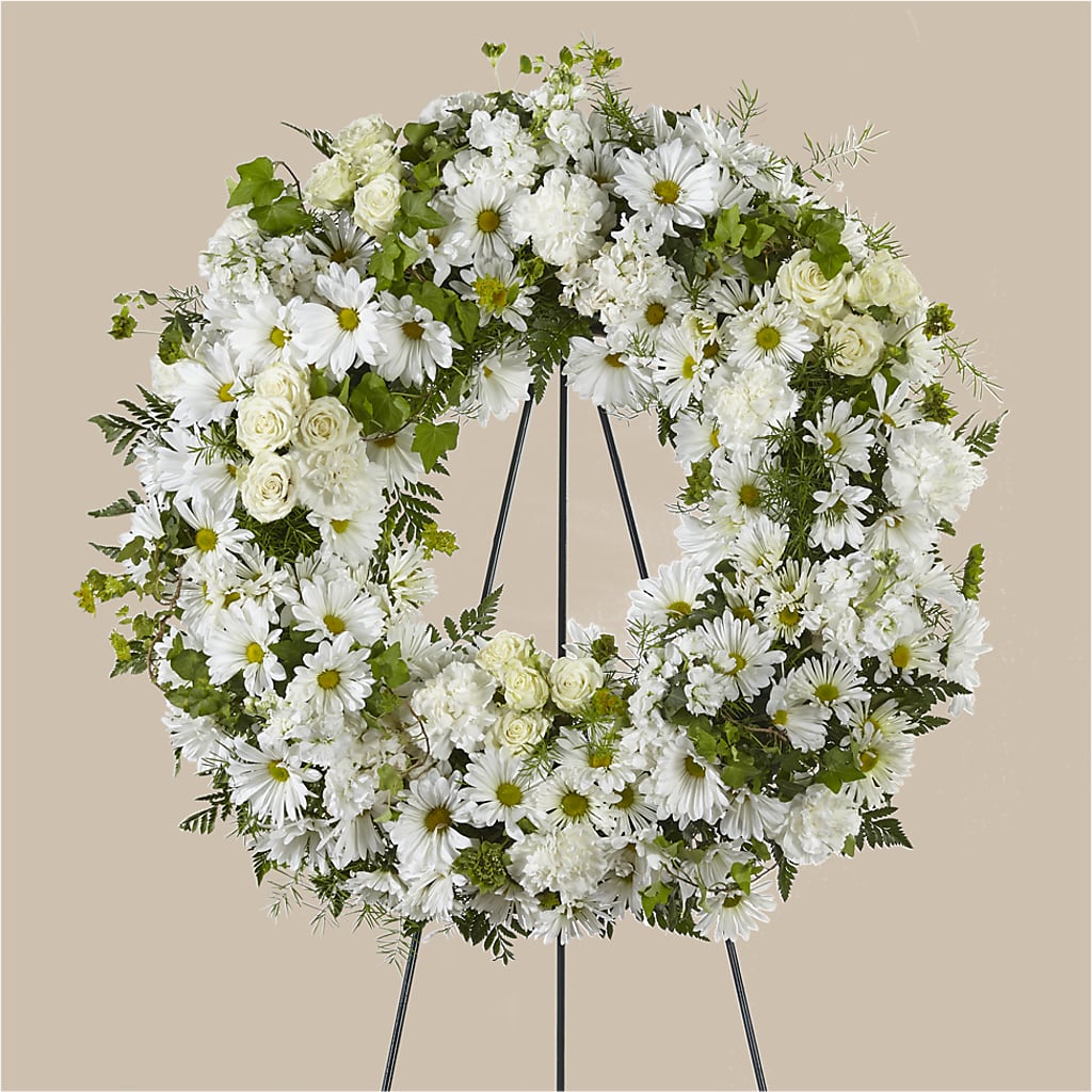 Faithful Wishes Wreath – Guru Flowers, Port Saint Lucie FL
