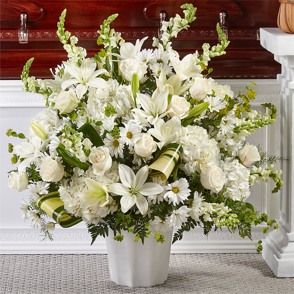 Thoughts of Tranquility Floor Basket – Guru Flowers, Port Saint Lucie FL