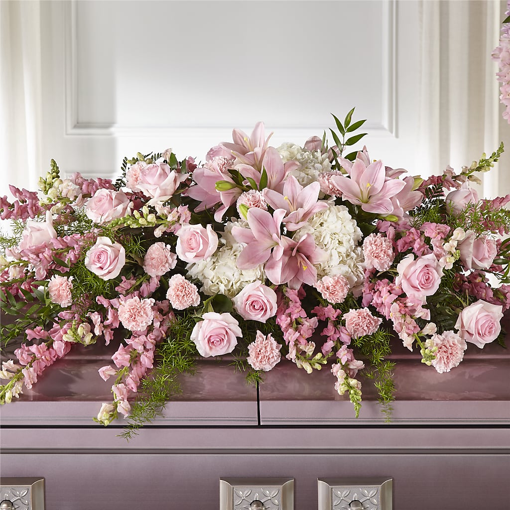 Life & Remembrance Casket Spray – Guru Flowers, Port Saint Lucie FL