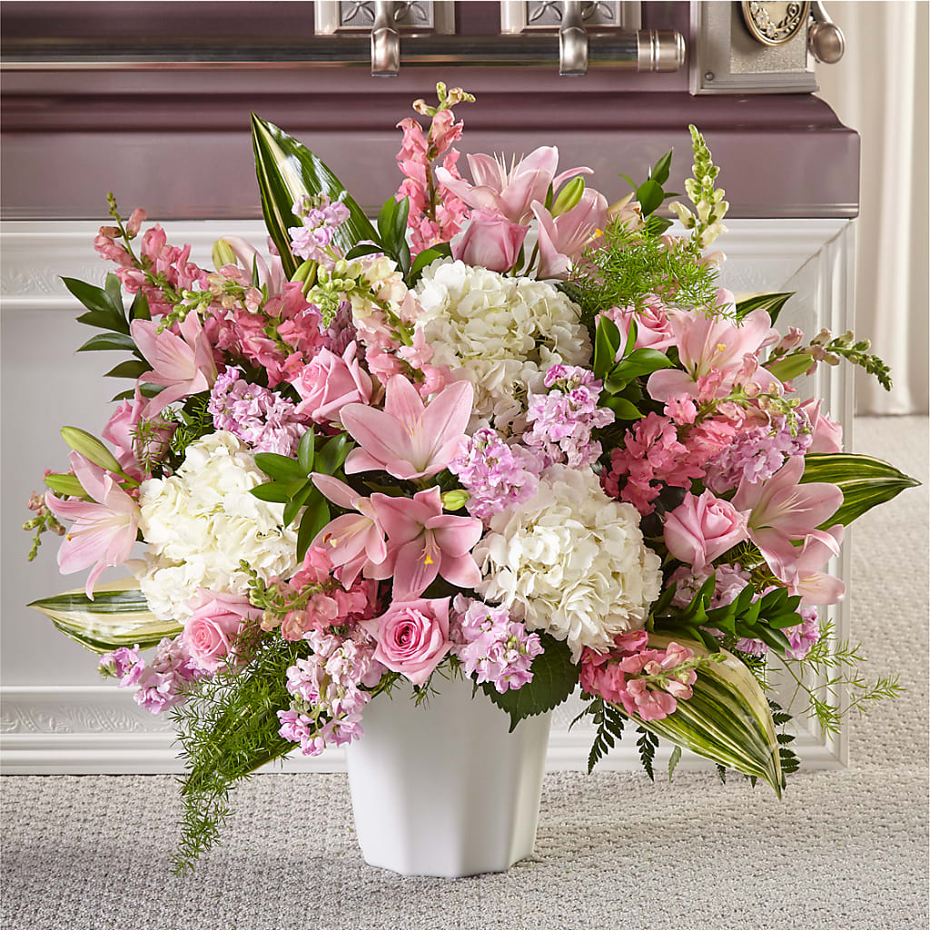 Simply Serene Floor Basket – Guru Flowers, Port Saint Lucie FL