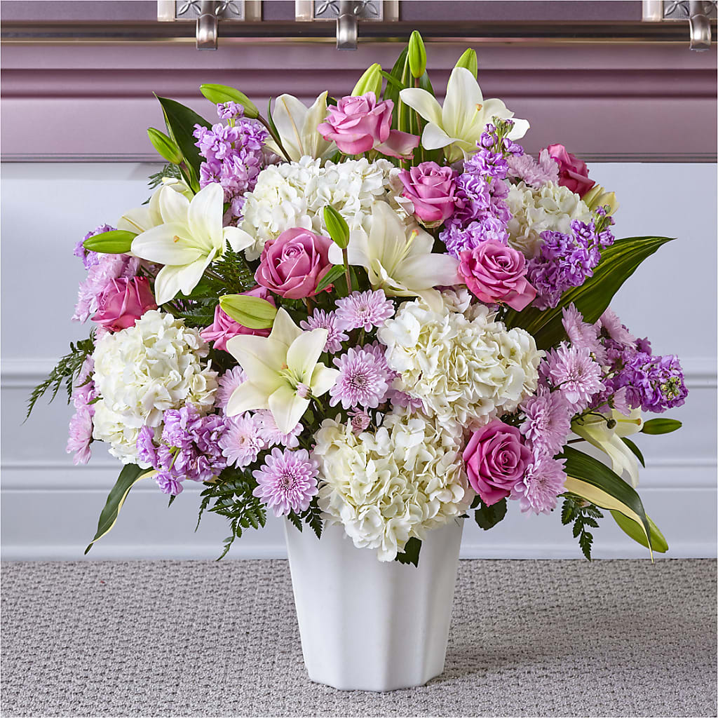 Heaven Sent Floor Basket – Guru Flowers, Port Saint Lucie FL