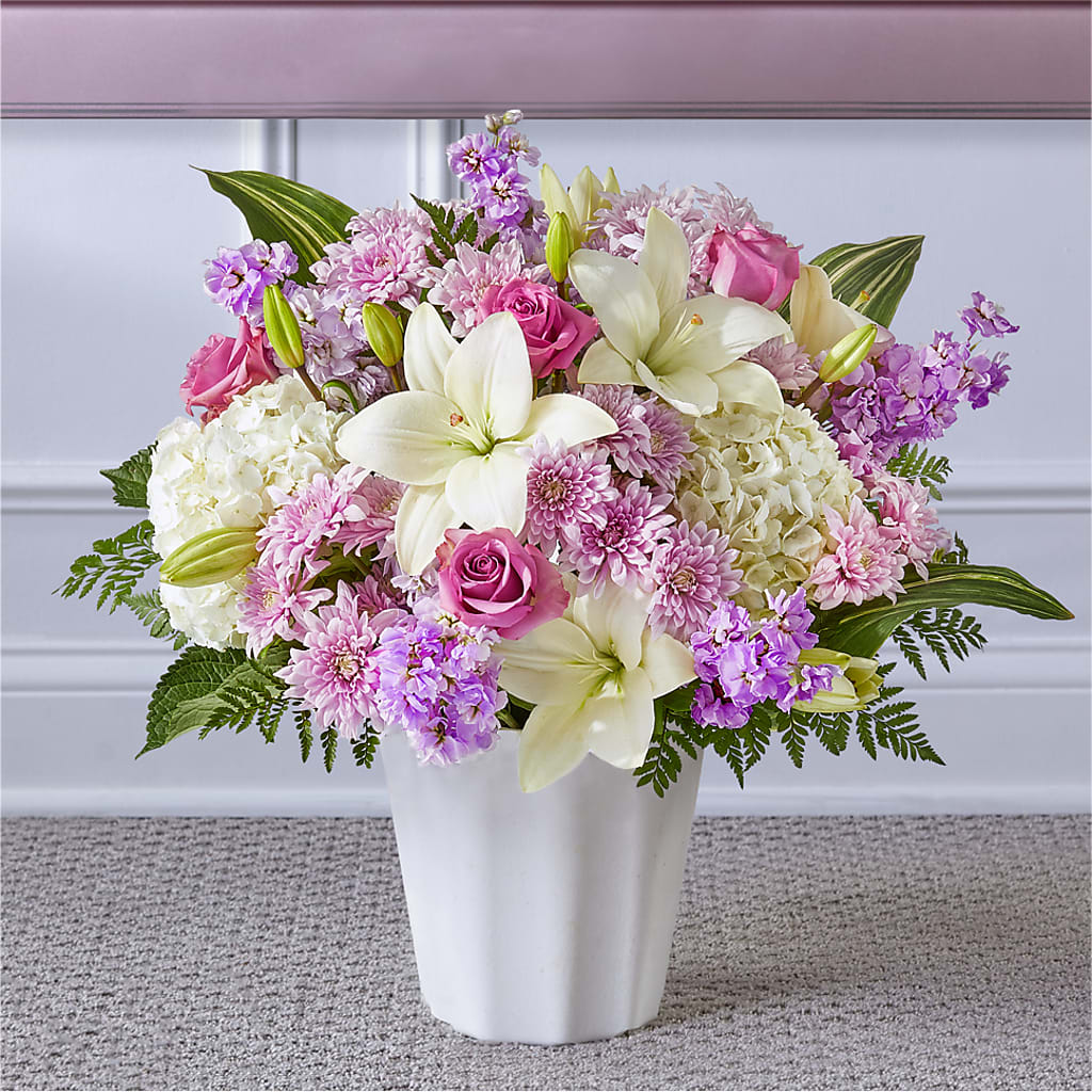 Heaven Sent Floor Basket – Guru Flowers, Port Saint Lucie FL