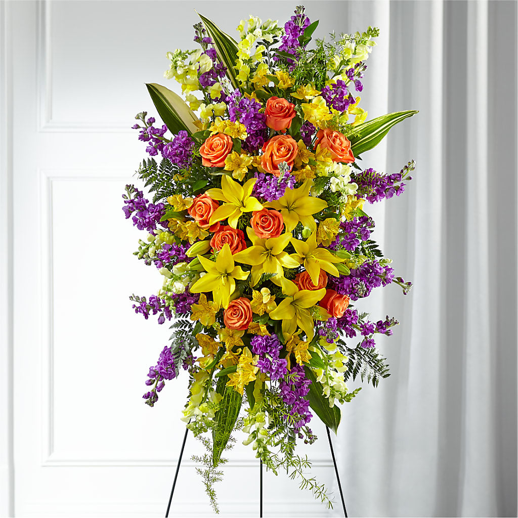 Thoughtful Prayers Standing Spray – Guru Flowers, Port Saint Lucie FL