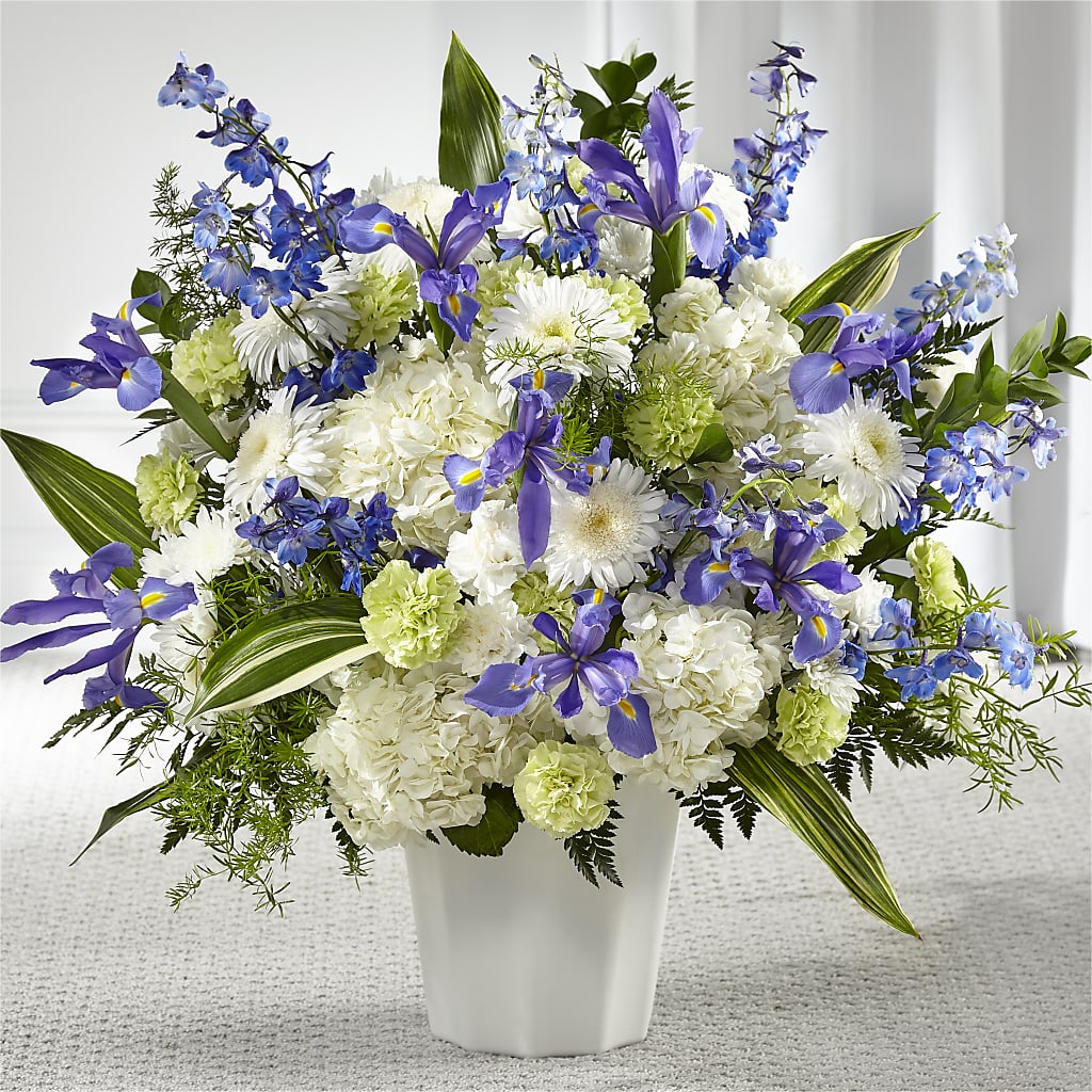 Soft Serenity Floor Basket – Guru Flowers, Port Saint Lucie FL