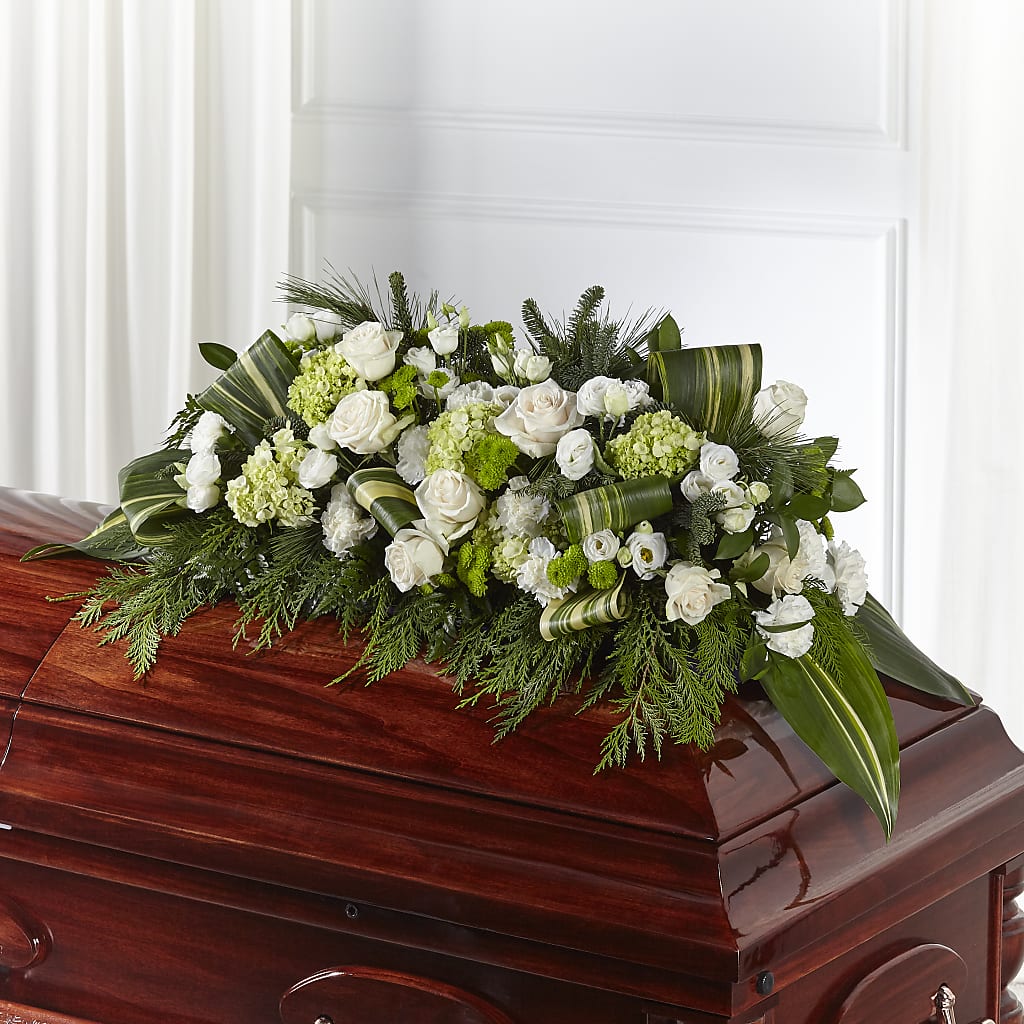 Hopeful Gesture Casket Spray – Guru Flowers, Port Saint Lucie FL