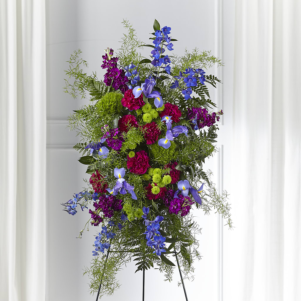 Heavenly Skies Standing Spray – Guru Flowers, Port Saint Lucie FL