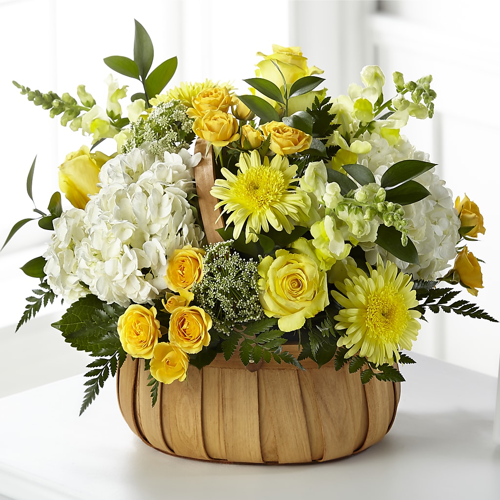 Rustic Remembrance Basket – Guru Flowers, Port Saint Lucie FL