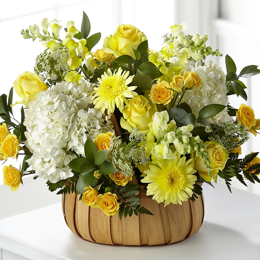 Rustic Remembrance Basket – Guru Flowers, Port Saint Lucie FL