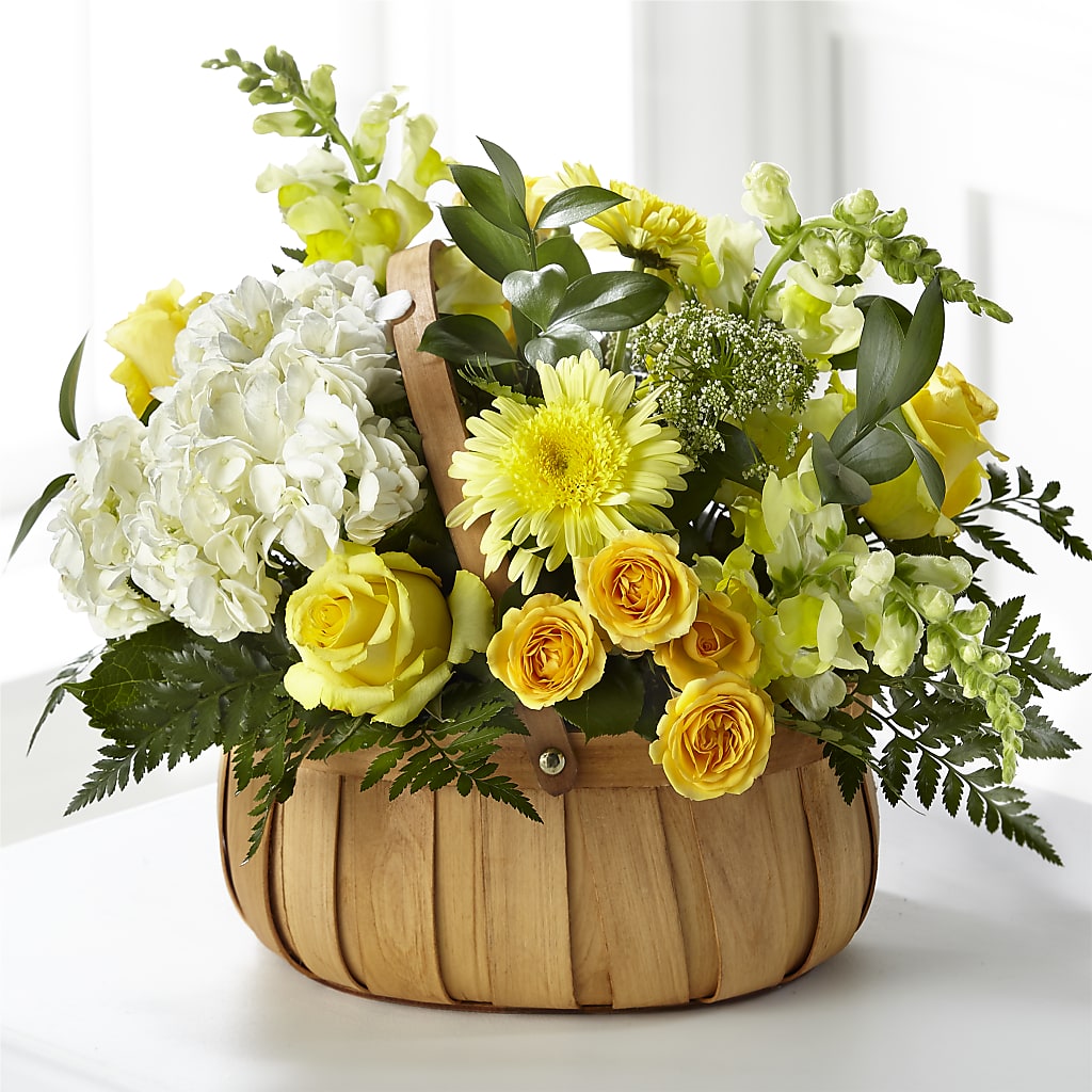 Rustic Remembrance Basket – Guru Flowers, Port Saint Lucie FL
