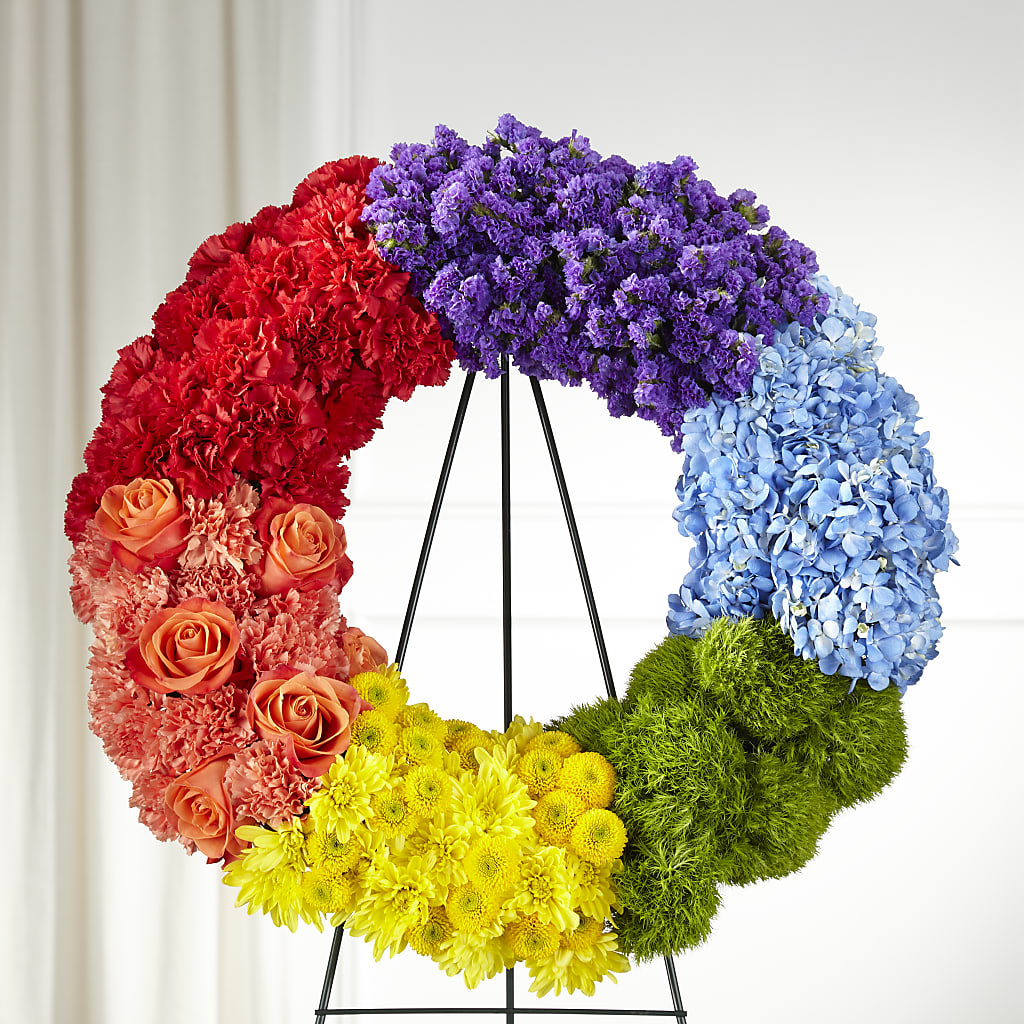Circle of Love Wreath – Guru Flowers, Port Saint Lucie FL