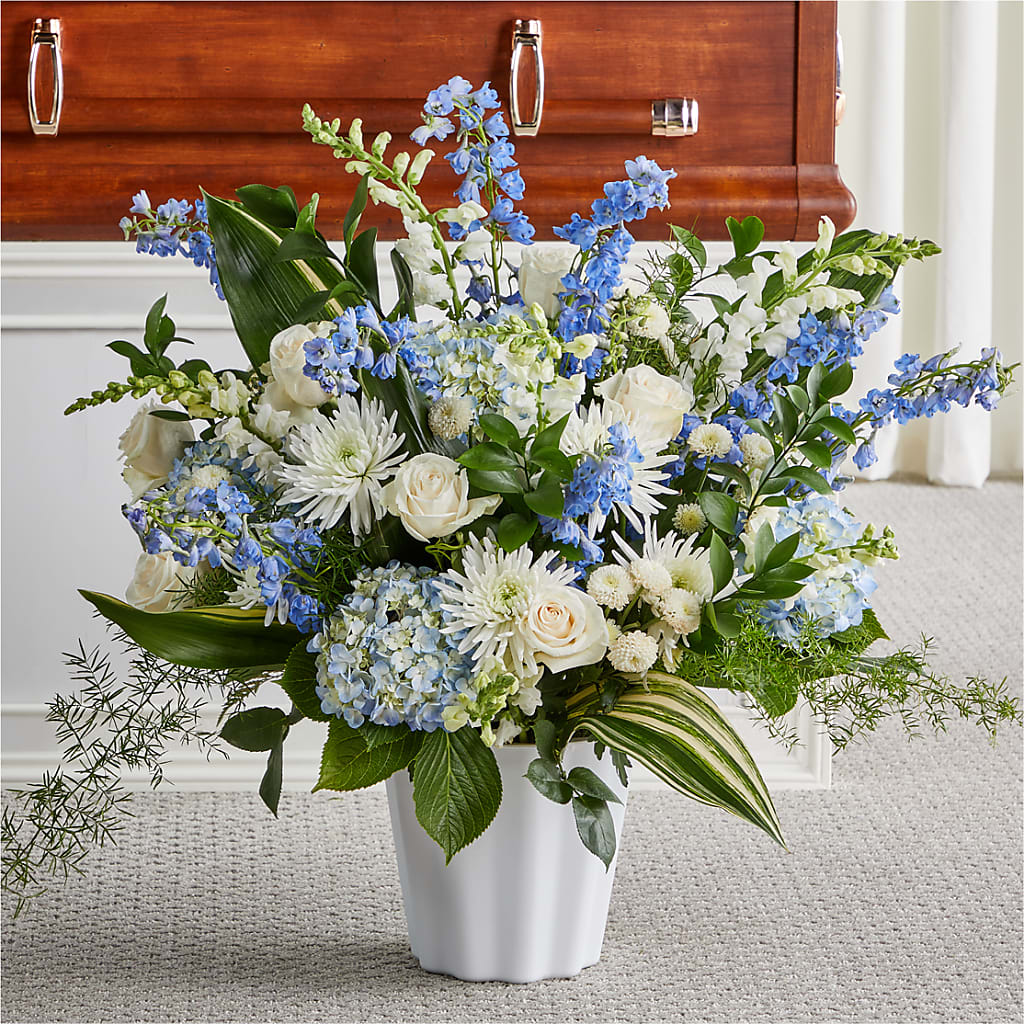 Everlasting Memories Floor Basket – Guru Flowers, Port Saint Lucie FL