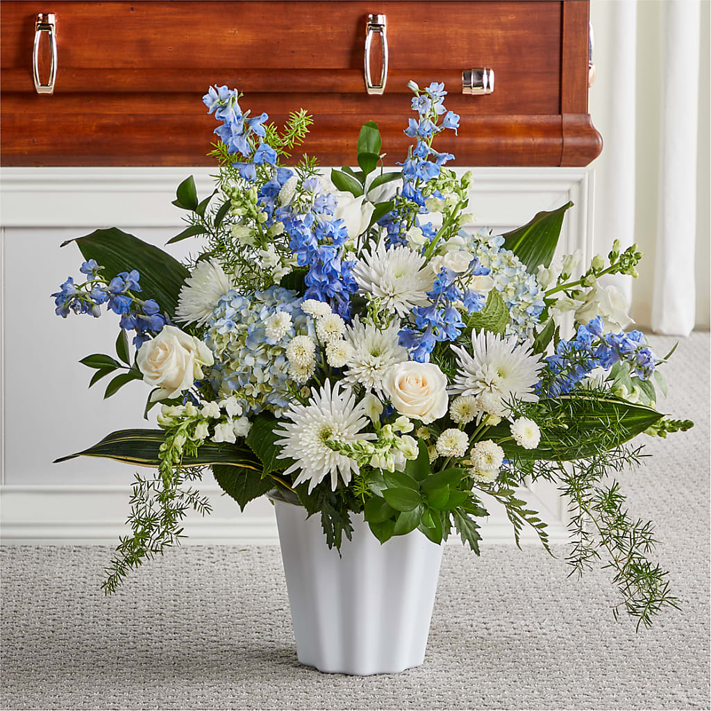 Everlasting Memories Floor Basket – Guru Flowers, Port Saint Lucie FL