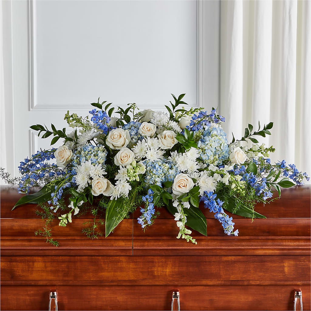 Timeless Essence Casket Spray – Guru Flowers, Port Saint Lucie FL