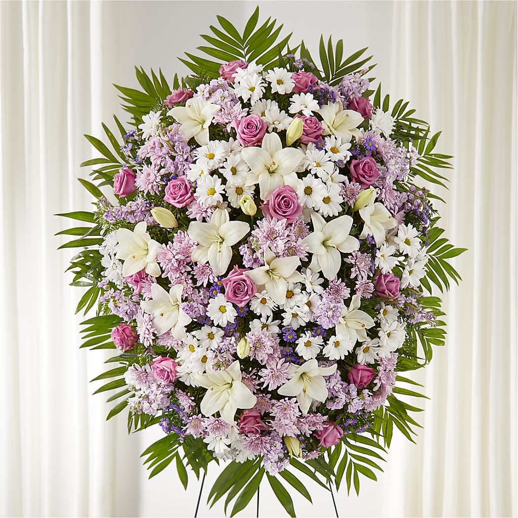 Surrounded by Love Standing Spray – Guru Flowers, Port Saint Lucie FL