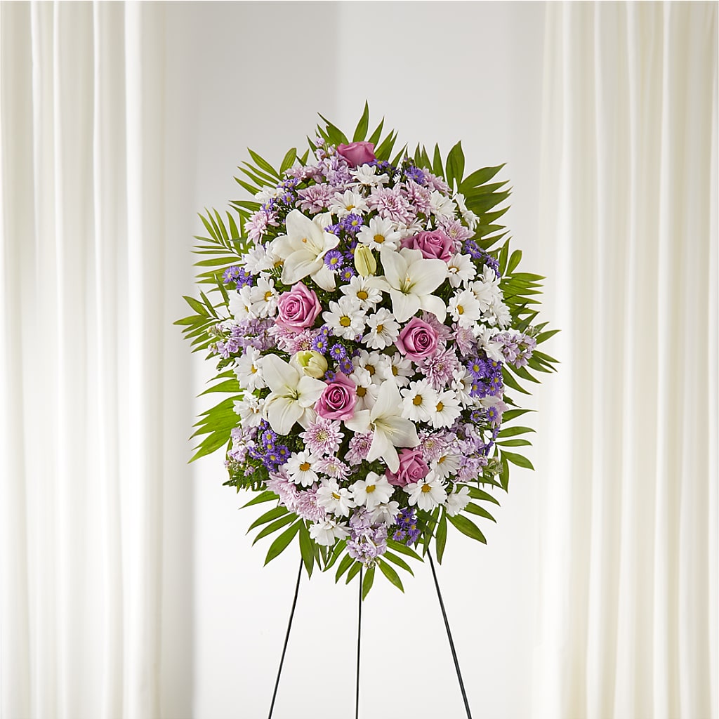Surrounded by Love Standing Spray – Guru Flowers, Port Saint Lucie FL