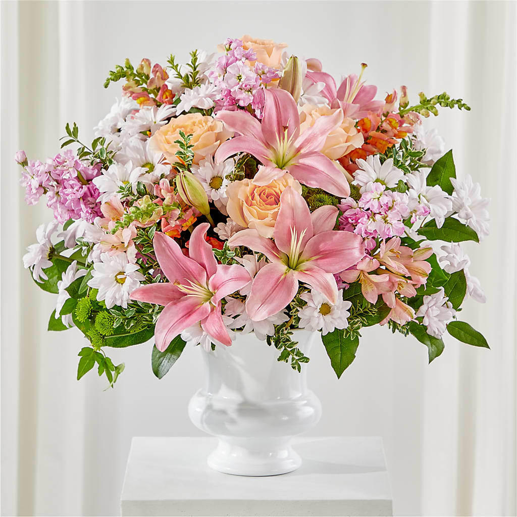 Heartfelt Gesture Urn Arrangement – Guru Flowers, Port Saint Lucie FL