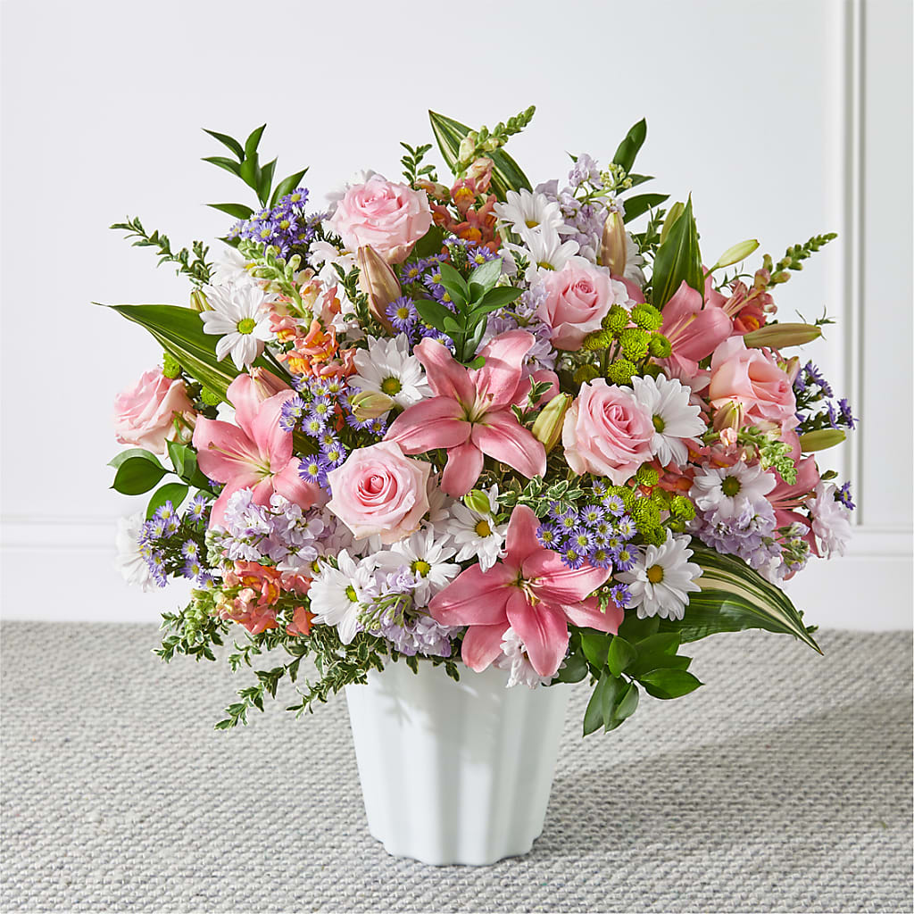 Abundant Compassion Floor Basket – Guru Flowers, Port Saint Lucie FL