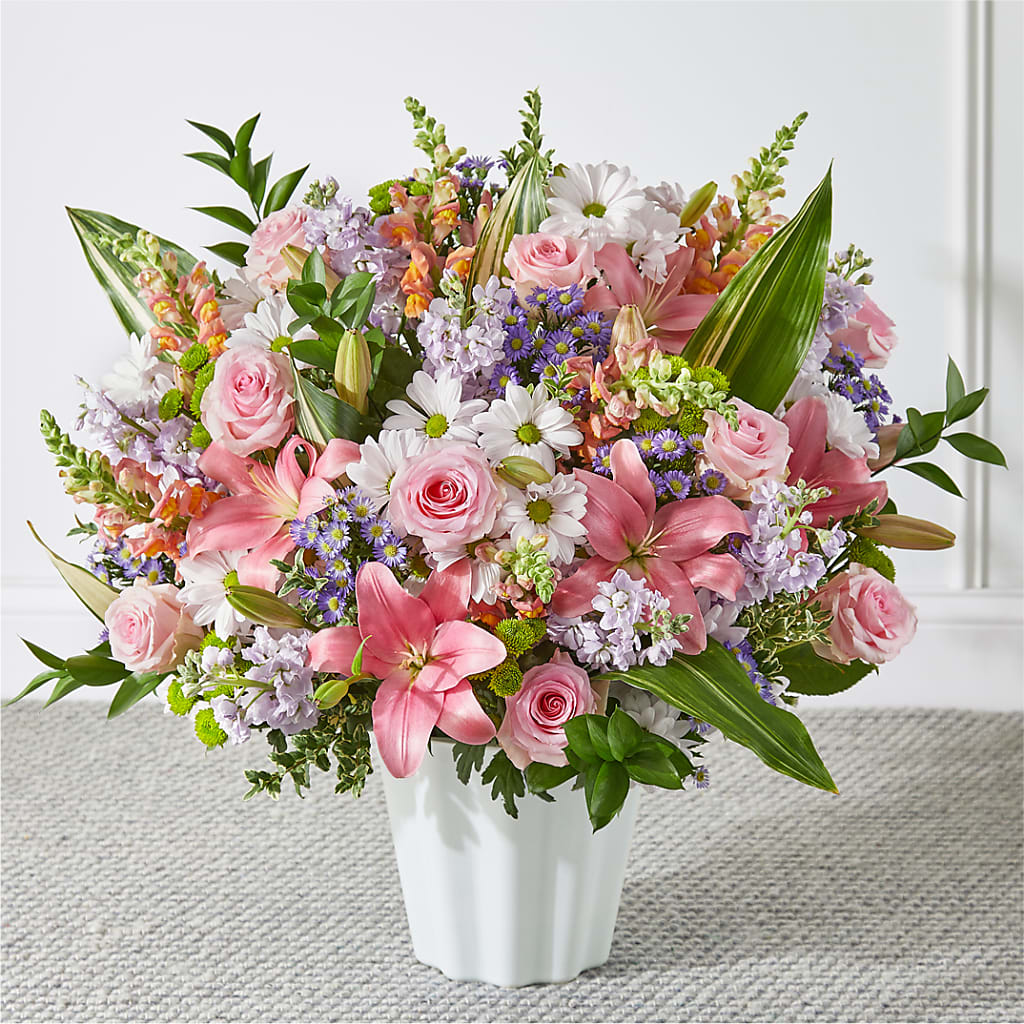 Abundant Compassion Floor Basket – Guru Flowers, Port Saint Lucie FL