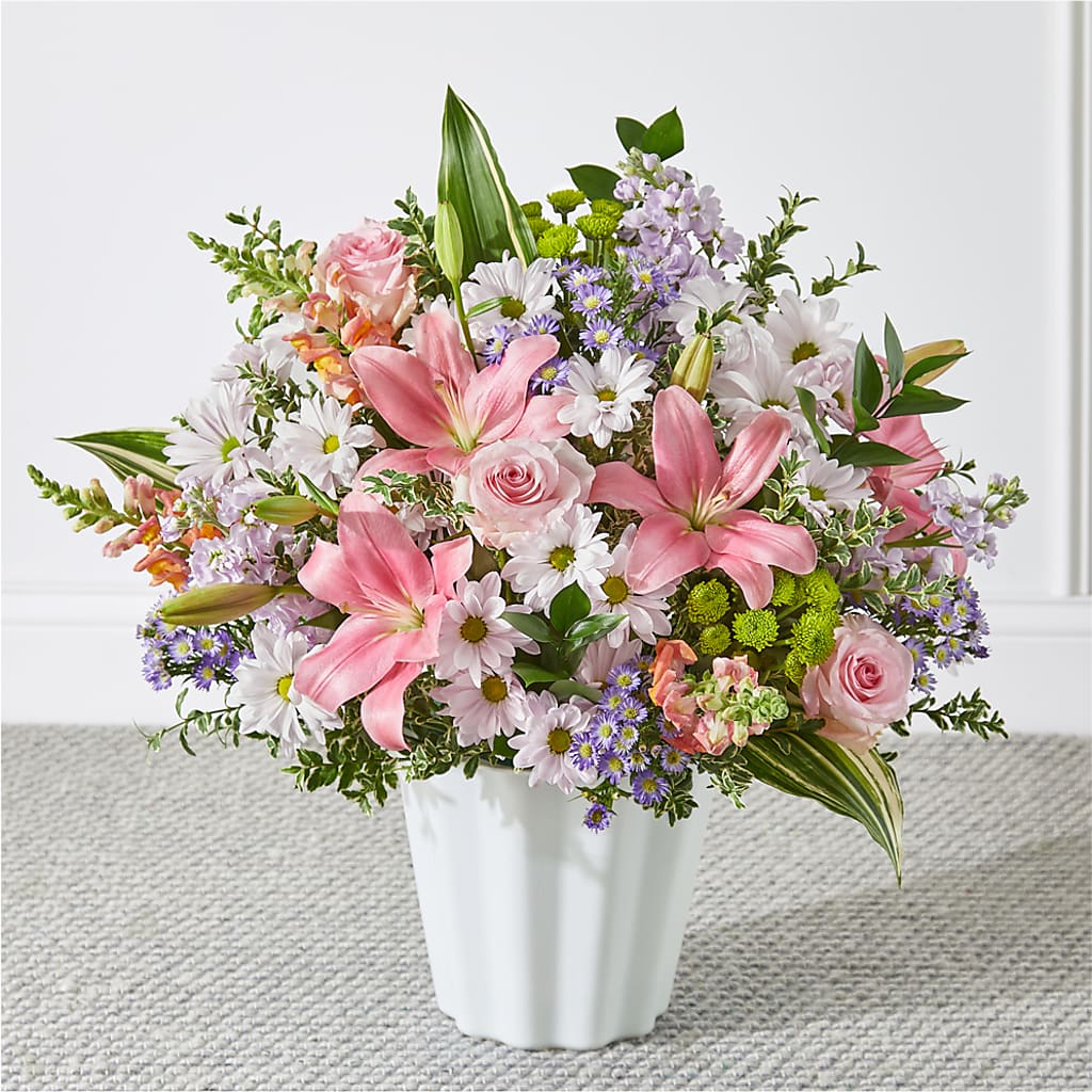 Abundant Compassion Floor Basket – Guru Flowers, Port Saint Lucie FL