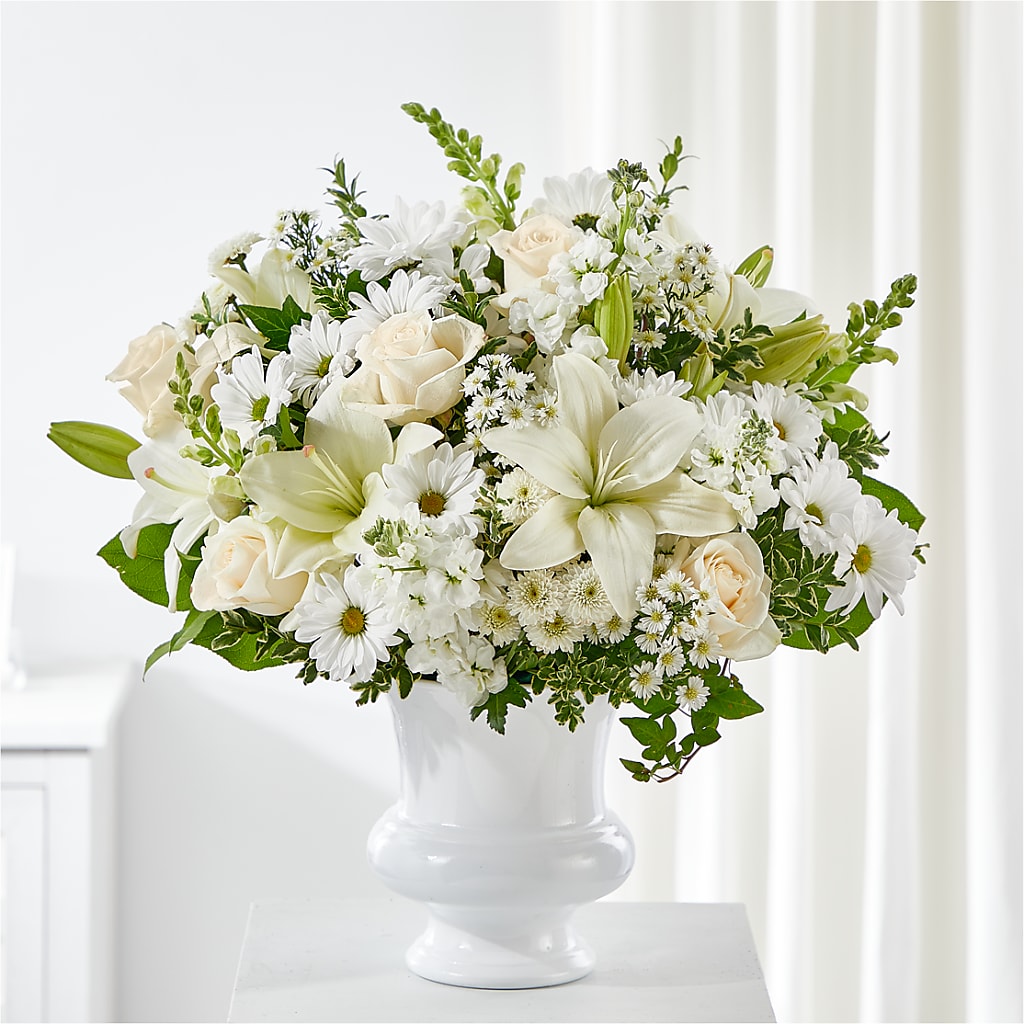 Uplifting Urn Arrangement – Guru Flowers, Port Saint Lucie FL