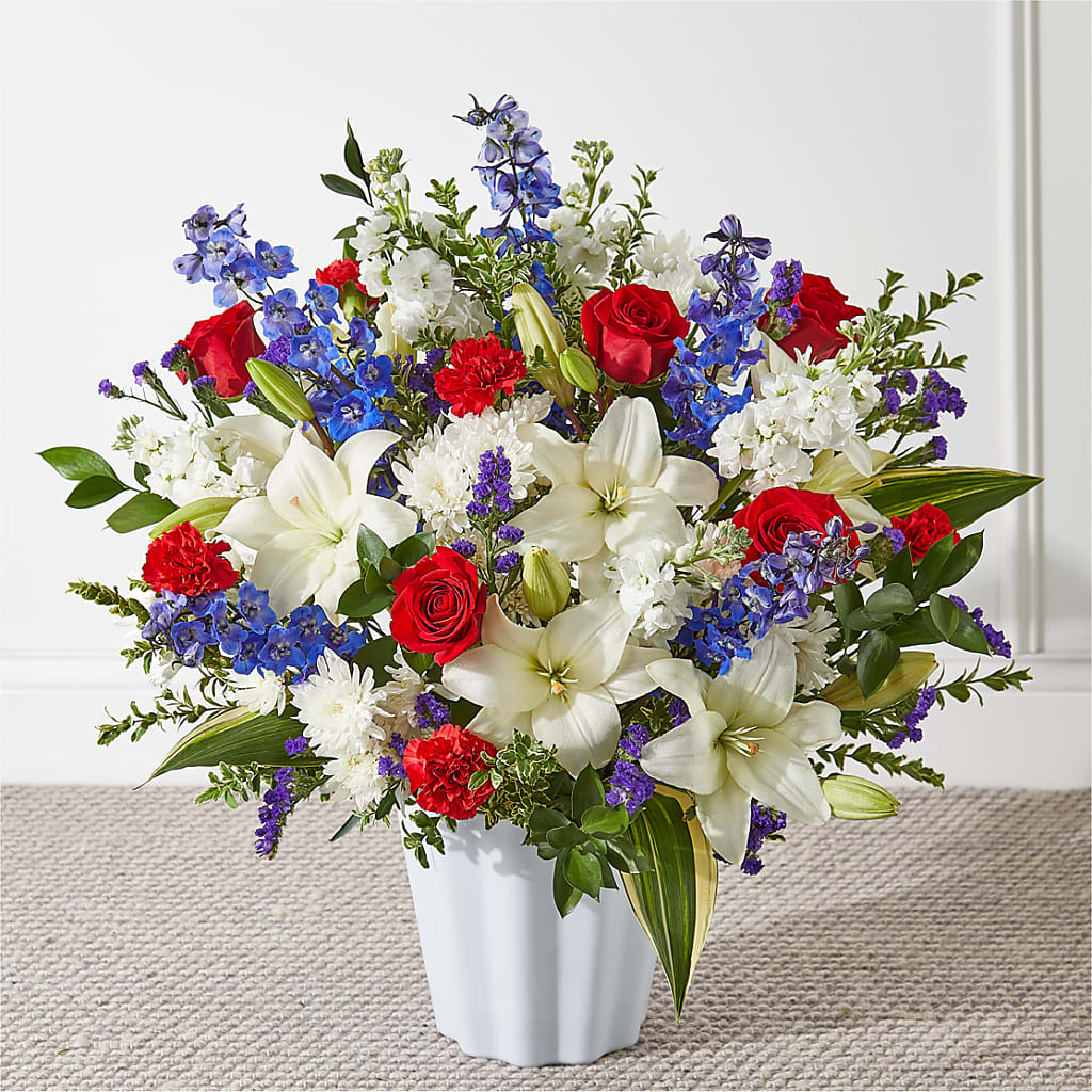 Consoled Floor Basket – Guru Flowers, Port Saint Lucie FL