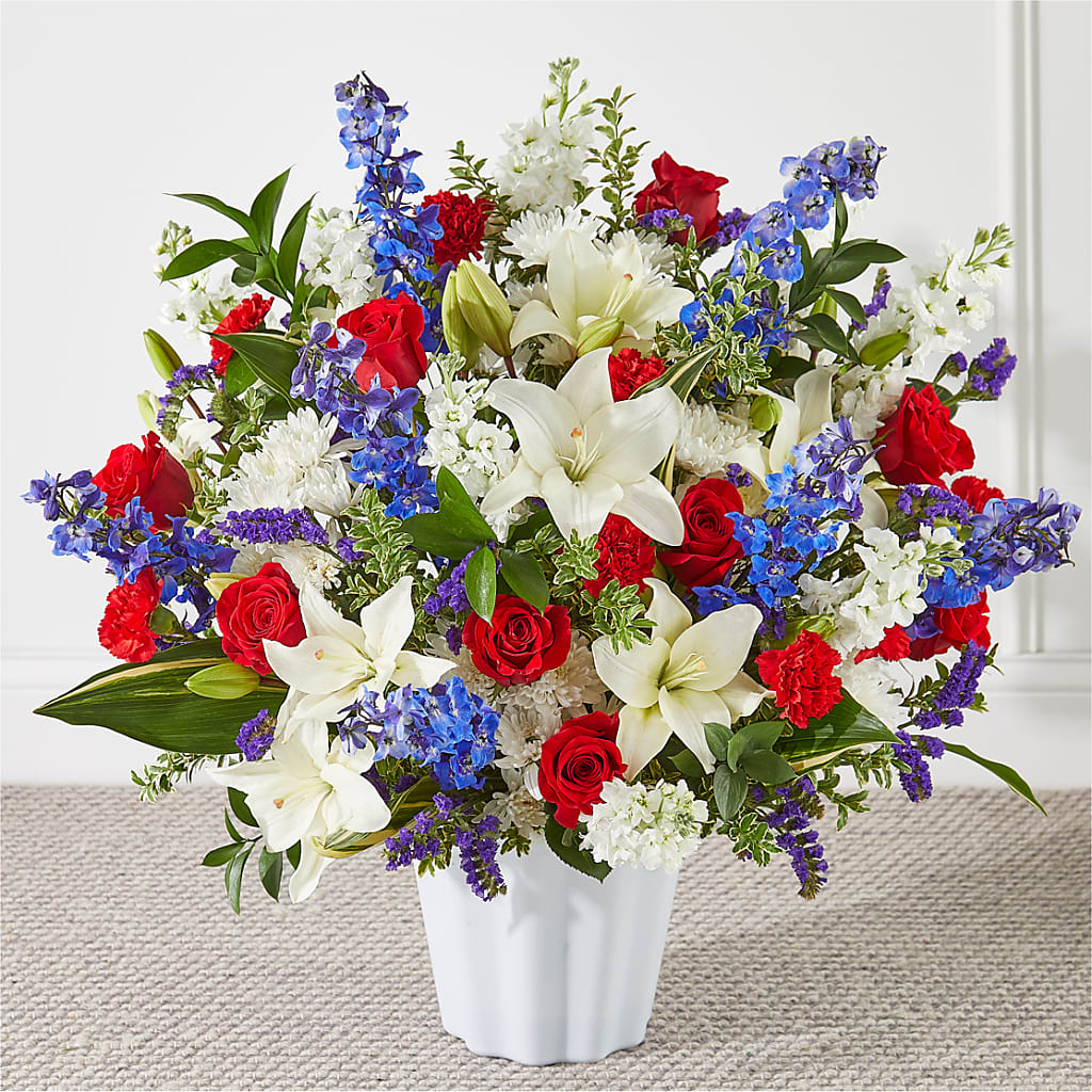 Consoled Floor Basket – Guru Flowers, Port Saint Lucie FL