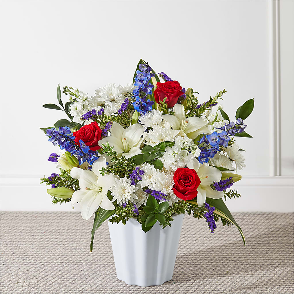 Consoled Floor Basket – Guru Flowers, Port Saint Lucie FL