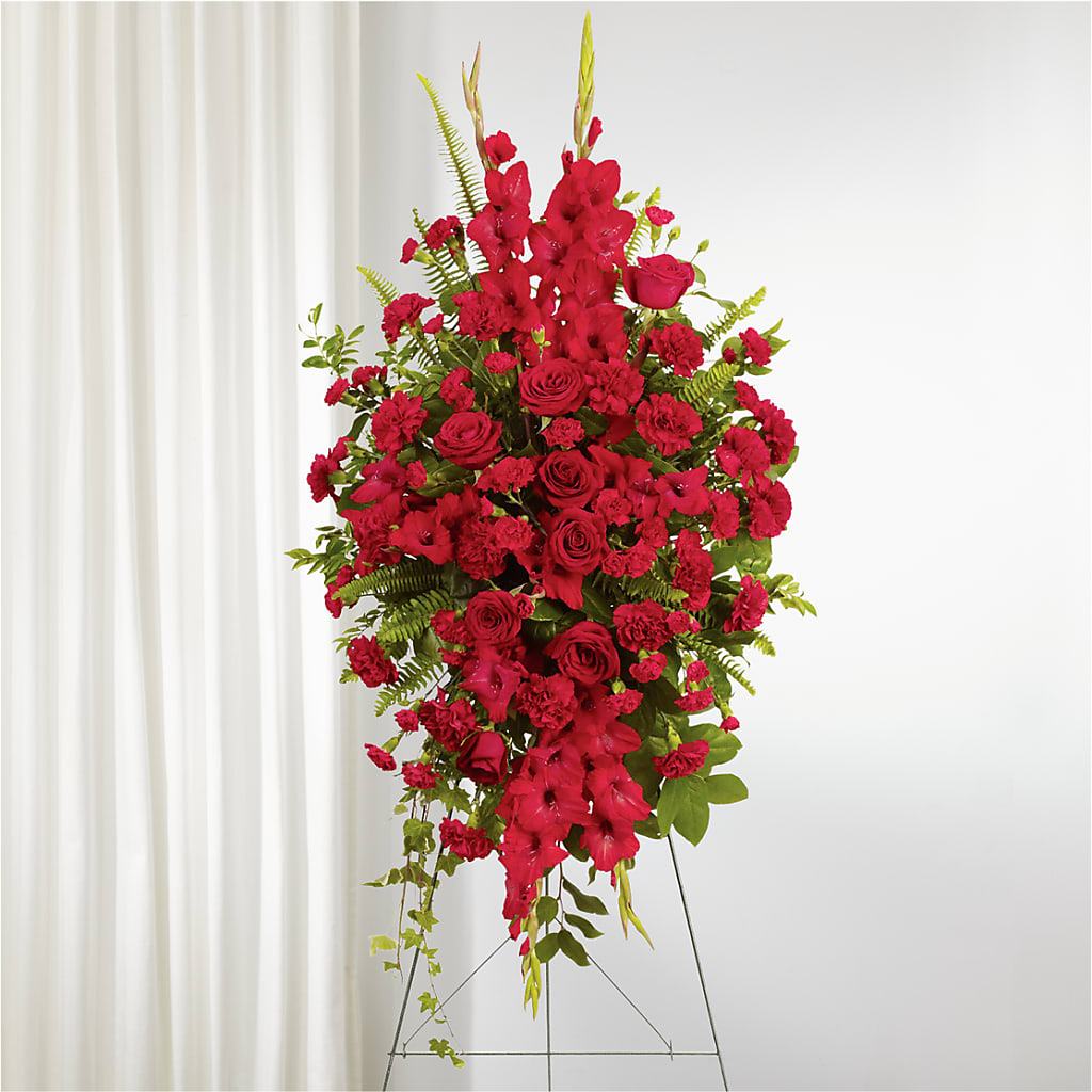 From the Heart Standing Spray – Guru Flowers, Port Saint Lucie FL