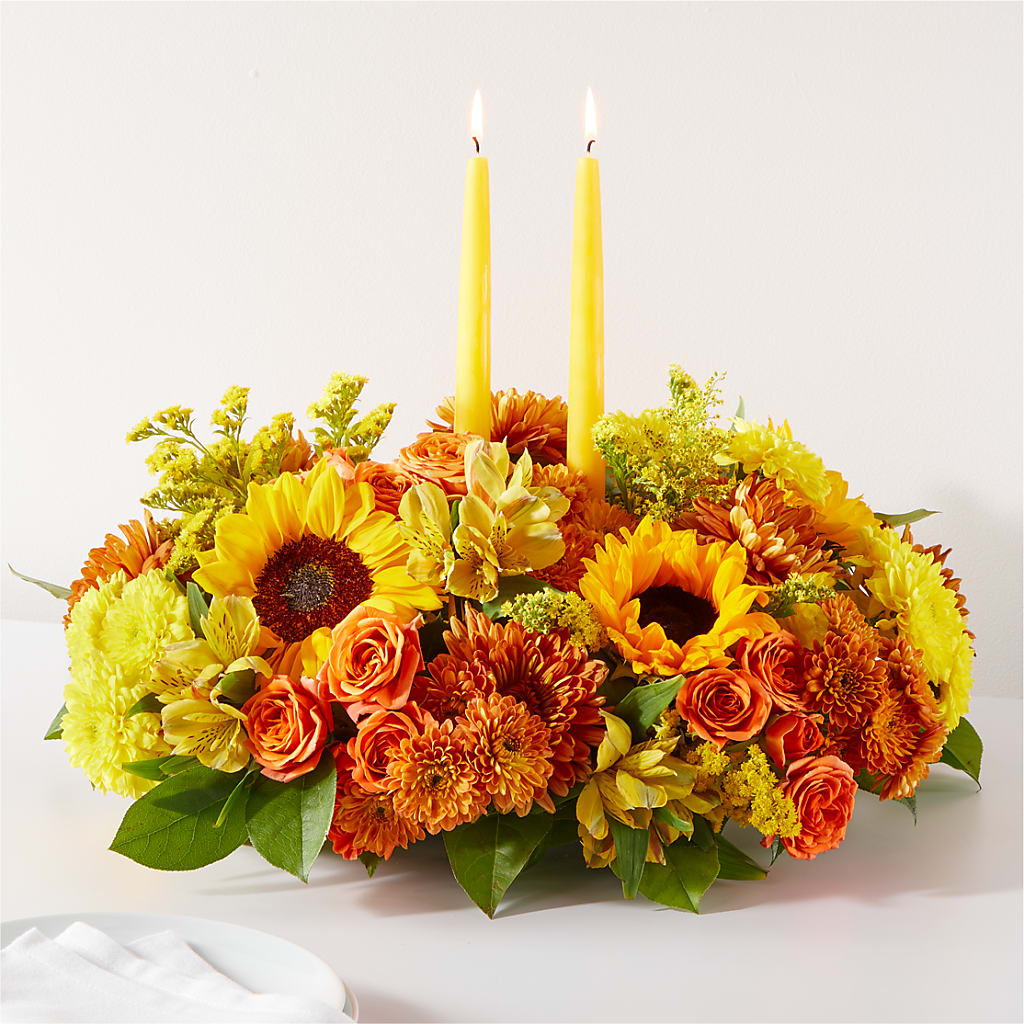 Autumn Harmony Centerpiece – Guru Flowers, Port Saint Lucie FL