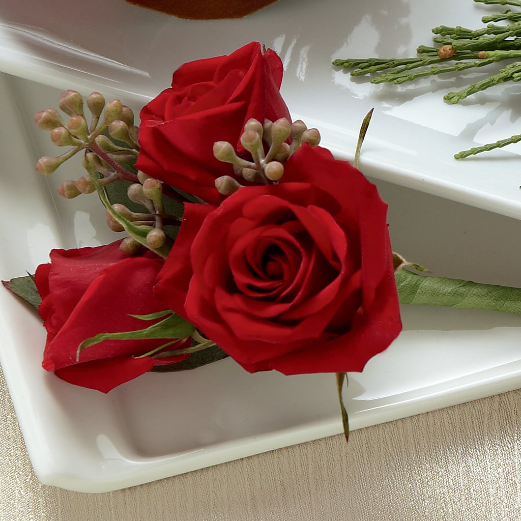 Red Spray Rose Boutonniere – Guru Flowers, Port Saint Lucie FL